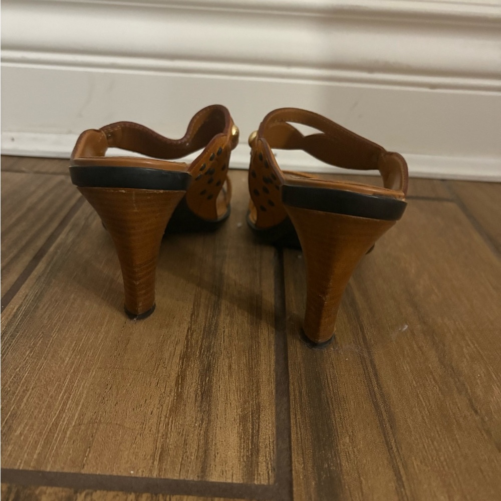 Tod's Tan Leather Sandals with Adjustable Straps - Picture 4 of 5